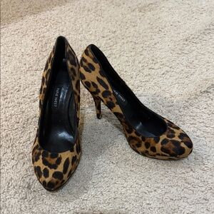 Nine West Animal Print Heels - Brown and Black